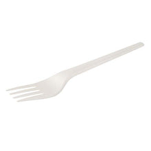 Carica l&#39;immagine nel visualizzatore di Gallery, BIOZOYG Forchette Monouso Forchetta Plastica Bianca 163mm (50 pezzi), Bianco - Ilgrandebazar