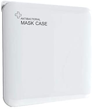 LEOROF Porta Mascherina Custodia Pieghevole in Plastica Rigida Leggera Varie Colorazioni (off-White)