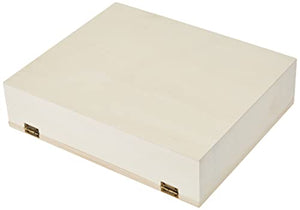 RAYHER 6241500 Scatola Porta Bustine Tè Tisane in Legno Naturale, 12 Scomparti 28,5 x 23,5 x 7cm