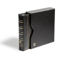 Carica l&#39;immagine nel visualizzatore di Gallery, Leuchtturm 313506 coin album OPTIMA, in classic design incl. slipcase, black - Ilgrandebazar