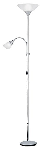 Reality Leuchten R4393-87 Erzwo Piantana, 1xE27 150 Titanio/Bianco