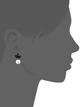 Carica l&#39;immagine nel visualizzatore di Gallery, Swarovski Orecchini Jacket Iconic Swan, Cristallo Nero, Placcati Nella... - Ilgrandebazar