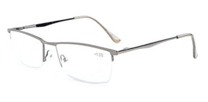 Eyekepper Mezza Montatura Cerniera a Molla Occhiali da +2.25, R1614-gunmetal - Ilgrandebazar