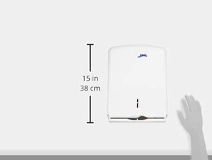 Jofel Ah33000 Dispenser per Asciugamani Piegati a Z, in Abs, Bianco - Ilgrandebazar