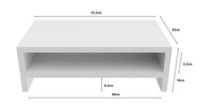 Carica l'immagine nel visualizzatore di Gallery, ComfortCove Supporto per monitor, supporto per monitor per computer a 2 livelli, supporto per laptop, supporto per computer, supporto per stampante con ripiano, ideale per il tuo ufficio a casa Bianco
