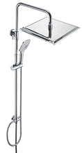 Carica l'immagine nel visualizzatore di Gallery, JOHO 304 Colonna Doccia senza Miscelatore in Acciaio Inox 304 Cromato Set Doccia a Pioggia con Soffione e Doccetta a Mano (30×30cm quadrato)