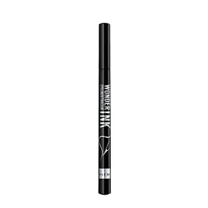 Rimmel London Eyeliner Waterproof Wonder'Ink, Penna con Punta in Feltro, Tratto Sottile e Preciso, Nero, Balsamo