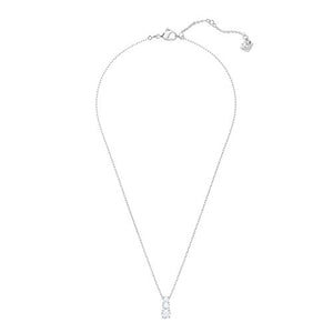 Swarovski Pendente Attract Trilogy Round, Cristallo Bianco, Rodiato, da Donna - Ilgrandebazar