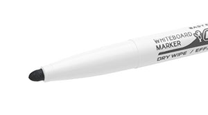 BIC Velleda 1741 Pennarelli Per Lavagna Bianca Con Punta Media Tonda - Nero - Ilgrandebazar