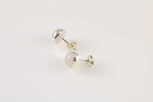 Carica l'immagine nel visualizzatore di Gallery, Orecchini a Bottone Da Donna in Argento Sterling 925 Tondo 9mm Con Gemma Di...