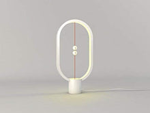 Carica l'immagine nel visualizzatore di Gallery, Heng, Lampada a LED di design. lampada dal design originale per il soggiorno, la camera da letto con porta USB, luce bianca calda, bianco 5.00W
