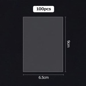 Buste Proteggi Carte, 100 Pezzi Trasparenti Bustine Carte 66 X 92 MM 0,01MM Tasche Vuote per Carte Da Collezione Pokemon Magic