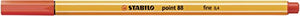 Fineliner - STABILO point 88 - Rollerset con 30 Colori assortiti - Ilgrandebazar