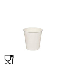 Carica l&#39;immagine nel visualizzatore di Gallery, VIRSUS 500 Bicchieri in Carta per Caffe 75ml Colore Bianco biodegradabili...