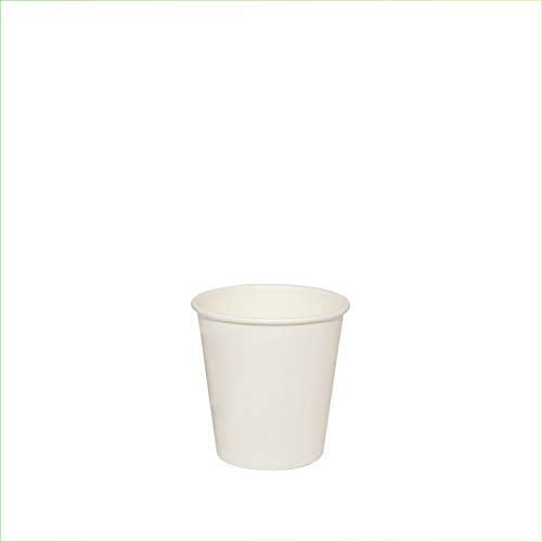 VIRSUS 500 Bicchieri in Carta per Caffe 75ml Colore Bianco biodegradabili...