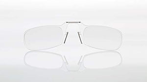 ThinOptics Occhiali da lettura con custodia 2.00 resistenza, Trasparente - Ilgrandebazar