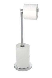 Wenko 19637100 Piantana portarotolo e portascopino 2 in 1, Acciaio... - Ilgrandebazar
