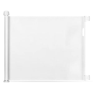 Momcozy Cancelletto per Bambini e Animali Estensibile (0-140 cm), Cancelletto di Sicurezza Retraibile per Porte e Scale, Rilocabile, per Scale e Corridoi, per Uso Interni ed Esterni, Bianco