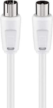 Carica l'immagine nel visualizzatore di Gallery, Goobay 11510 Cavo antenna (<70 dB, 75 Ohm), 2x schermato, spina 1,5 Metri - Ilgrandebazar