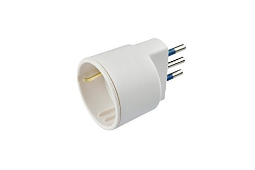 Poly Pool PP0433 Adattatore Spina Piccola 10 A e Presa Tedesca, 1 Pezzo,...