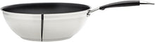 Carica l&#39;immagine nel visualizzatore di Gallery, AmazonBasics - Padella da wok in acciaio INOX, 28 cm
