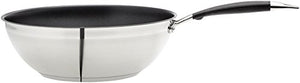 AmazonBasics - Padella da wok in acciaio INOX, 28 cm