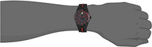 Carica l&#39;immagine nel visualizzatore di Gallery, Orologio unisex analogico al quarzo cinturino in silicone nero e rosso,... - Ilgrandebazar