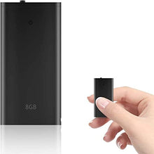 Carica l'immagine nel visualizzatore di Gallery, Mini Registratore Vocale H+Y con Attivazione Vocale, Memoria da 8GB, Ricaricabile USB e funzioni MP3, Ideale per Lezioni, Riunioni, Interviste, Fino a 96 ore