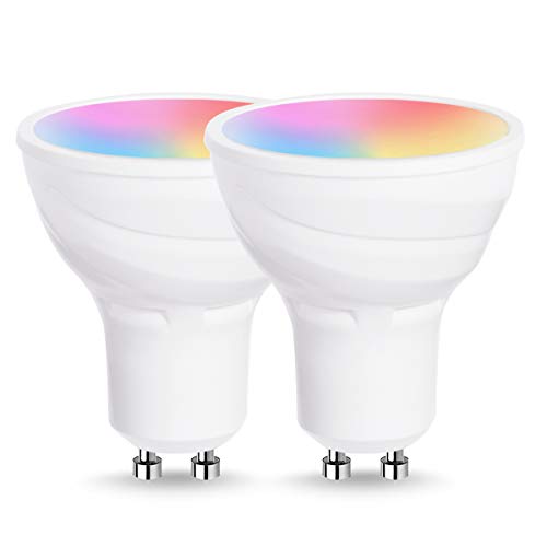 Lohas Smart Lamp Spotlight, Lampadina a LED con attacco GU10, multicolore...