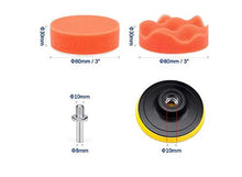 Carica l&#39;immagine nel visualizzatore di Gallery, QUANHAO Tamponi per lucidatura Kit Auto con Adattatore 22 pcs