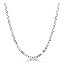 Carica l'immagine nel visualizzatore di Gallery, Made By Nami Collana Da Uomo 60 cm In Acciaio Inox - Catena Da Uomo Fatta a Mano - Regalo Per Lui - Gioielli Da Uomo (Argento 2mm)