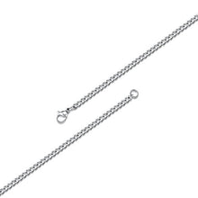 Carica l&#39;immagine nel visualizzatore di Gallery, Collana unisex con semplice pendente a crocifisso in acciaio inox titanio - Ilgrandebazar