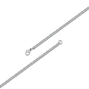 Collana unisex con semplice pendente a crocifisso in acciaio inox titanio - Ilgrandebazar