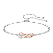 Carica l&#39;immagine nel visualizzatore di Gallery, Swarovski Bangle Lifelong Bow, Cristallo Bianco, da Donna, Mix di Placcature... - Ilgrandebazar