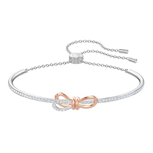 Swarovski Bangle Lifelong Bow, Cristallo Bianco, da Donna, Mix di Placcature... - Ilgrandebazar