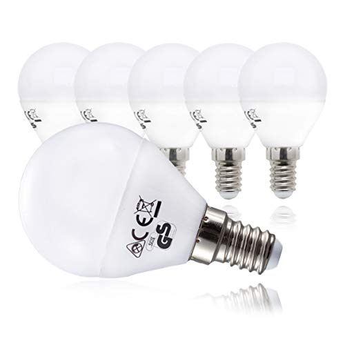 Lampadine LED luce calda con attacco E14 (piccolo), 5W equivalenti a 40 W,...