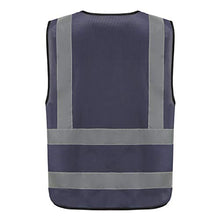 Carica l'immagine nel visualizzatore di Gallery, AYKRM Gilet Tecnica da Lavoro Antinfortunistici Alta visibilità 3XL, Blu Navy