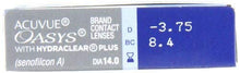 Carica l&#39;immagine nel visualizzatore di Gallery, Acuvue Oasys 2 lenti quindicinali, Morbide, Diottrie -3.75 - Ilgrandebazar