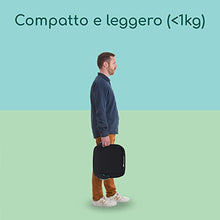 Carica l&#39;immagine nel visualizzatore di Gallery, Bebeconfort Manga i-Safe Rialzo Auto, Alzatina auto per bambini 6-12 anni, 125-150 cm, Seggiolino auto leggero e compatto, Seduta imbottita, colore Full Black