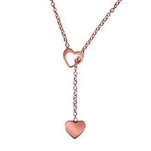 Carica l&#39;immagine nel visualizzatore di Gallery, Principio® - Collana Donna Cuore Pendente Argento 925 - Made In Oro Rosa - Ilgrandebazar