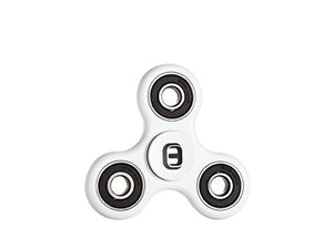 Oriental eLife Fidget Spinner Toy, edc Tri Finger Hand Dito della Mano white
