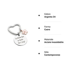 Carica l&#39;immagine nel visualizzatore di Gallery, Hightopup Portachiavi cuore amicizia, idee regalo migliore amica compleanno, laurea donna speciale sorella teenager