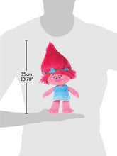 Carica l&#39;immagine nel visualizzatore di Gallery, Trolls - Peluche Principessa Poppy 35cm, capelli rosa - Qualità super soft - Ilgrandebazar