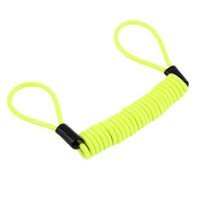 Carica l&#39;immagine nel visualizzatore di Gallery, Cavo cordicella giallo alta visibilità promemoria bloccadisco antifurto moto... - Ilgrandebazar