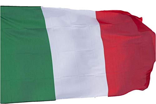 R&F srls Bandiera Italia Tricolore Italiana 90 X 150 cm Tessuto Misura...