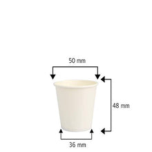 Carica l&#39;immagine nel visualizzatore di Gallery, Palucart 500 Bicchieri in Carta per Caffe 75ml Colore Bianco biodegradabili...