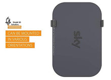 Carica l&#39;immagine nel visualizzatore di Gallery, Staffa per montaggio a parete Sky Q Mini Box, nera, completa di fissaggi