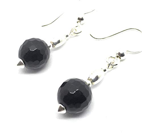 Orecchini in argento e onice