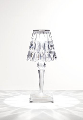 Kartell Battery Lampada da Tavolo, Cristallo [Classe di efficienza - Ilgrandebazar