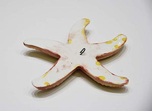 Stella marina in ceramica dipinta a mano